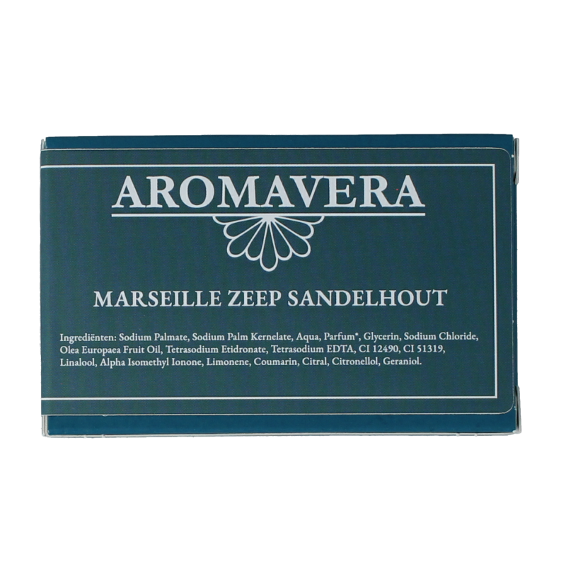 Aroma Vera Marseillezeep santal/sandelhout bio 125 Gram
