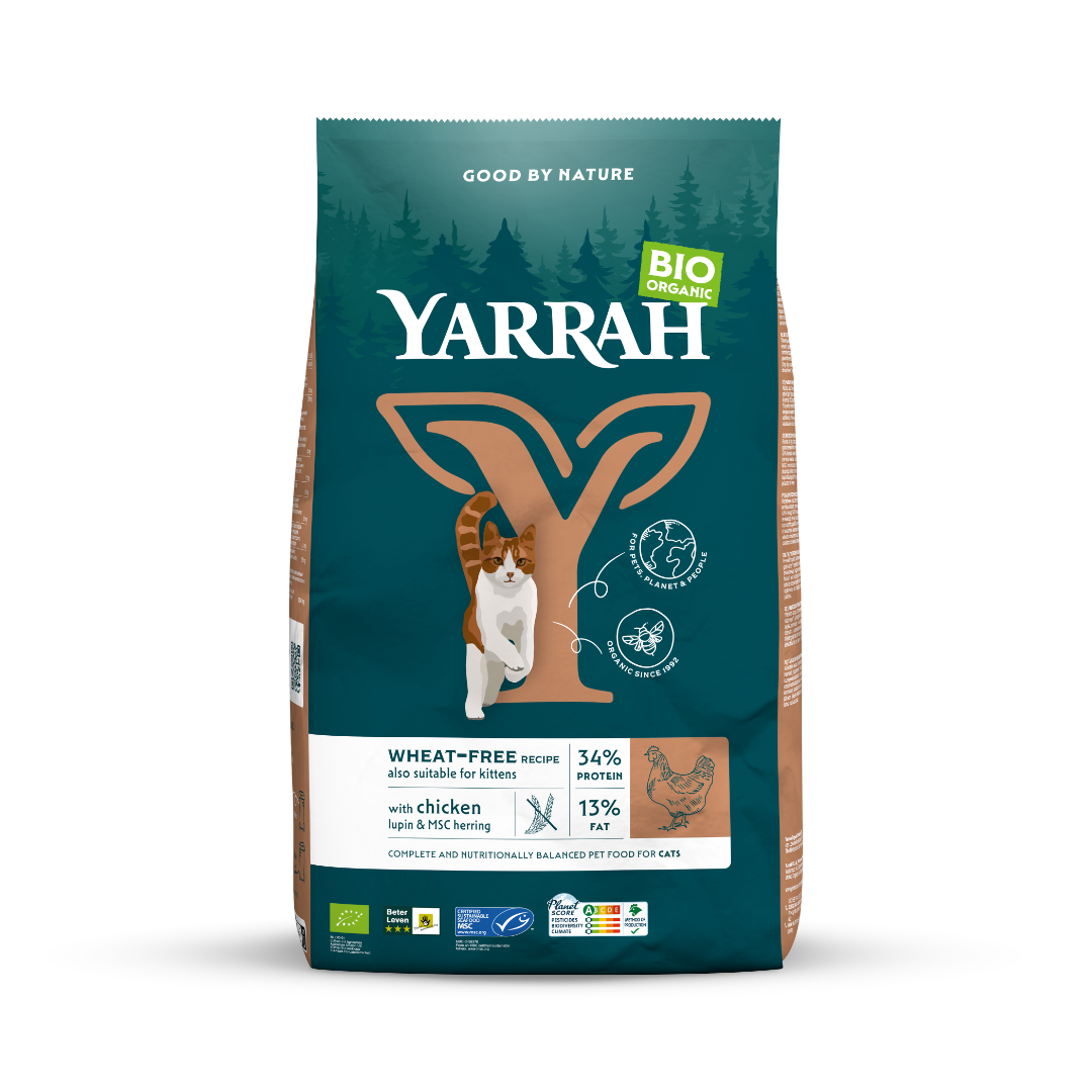 Yarrah Kattenvoer wheat-free met kip bio 10.00 Kilogram