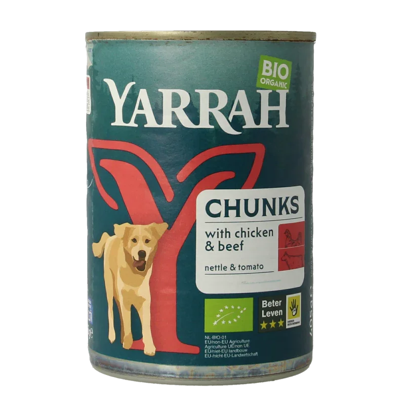 Yarrah Hond brok rund in saus bio 405 Gram