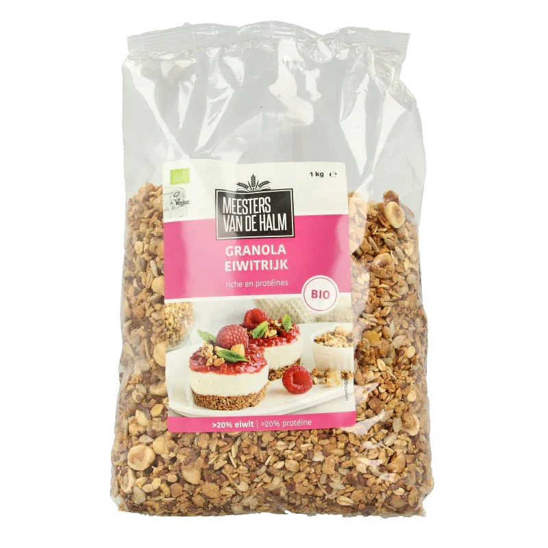 De Halm Granola eiwitrijk bio 1 Kilogram