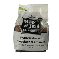 De Halm Ovengebakken mix chocolade en amandel bio 400 Gram