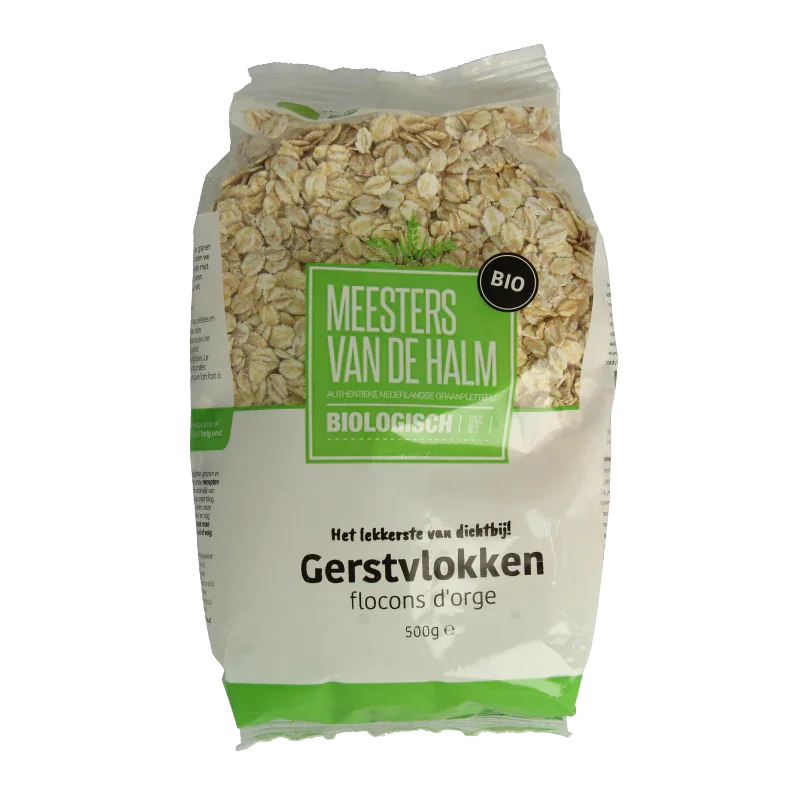 De Halm Gerstvlokken bio 500 Gram