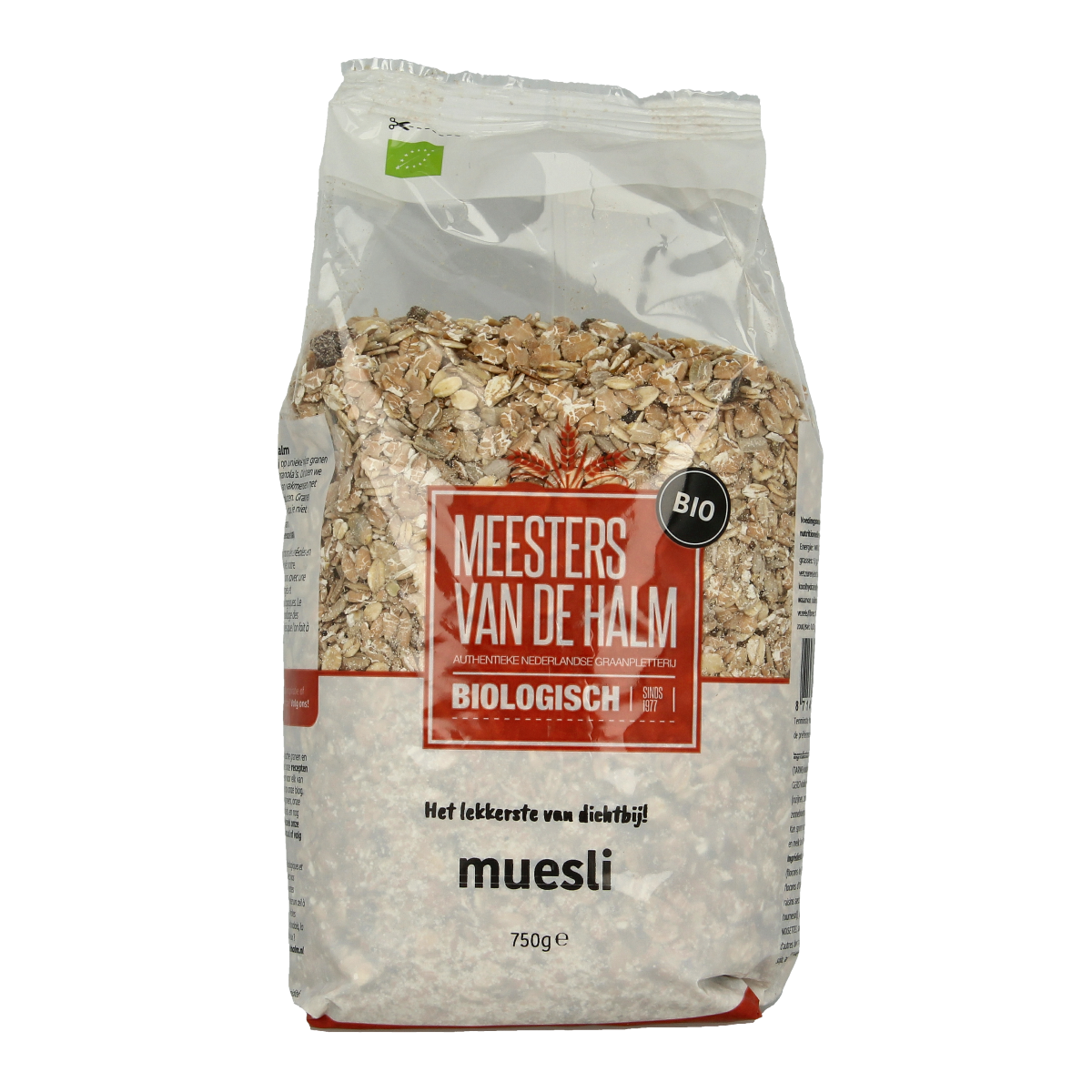 De Halm Muesli standaard bio 750.00 Gram