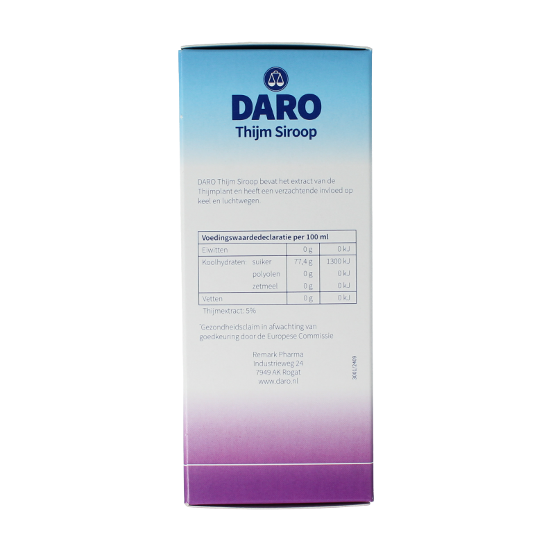 Daro Thijmsiroop 200 Milliliter