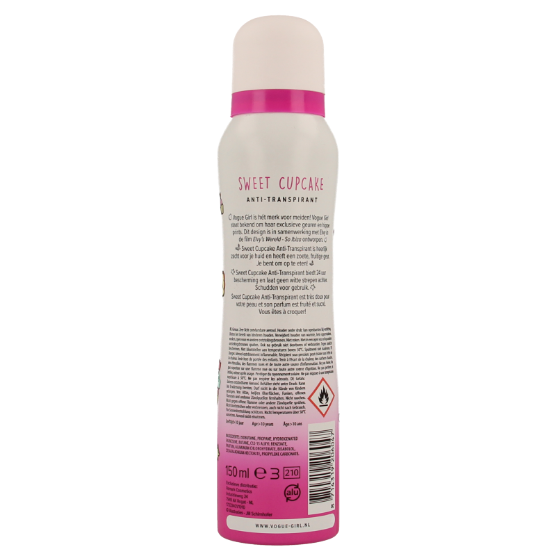 Vogue Girl deodorant sweet cupcake  150 Milliliter