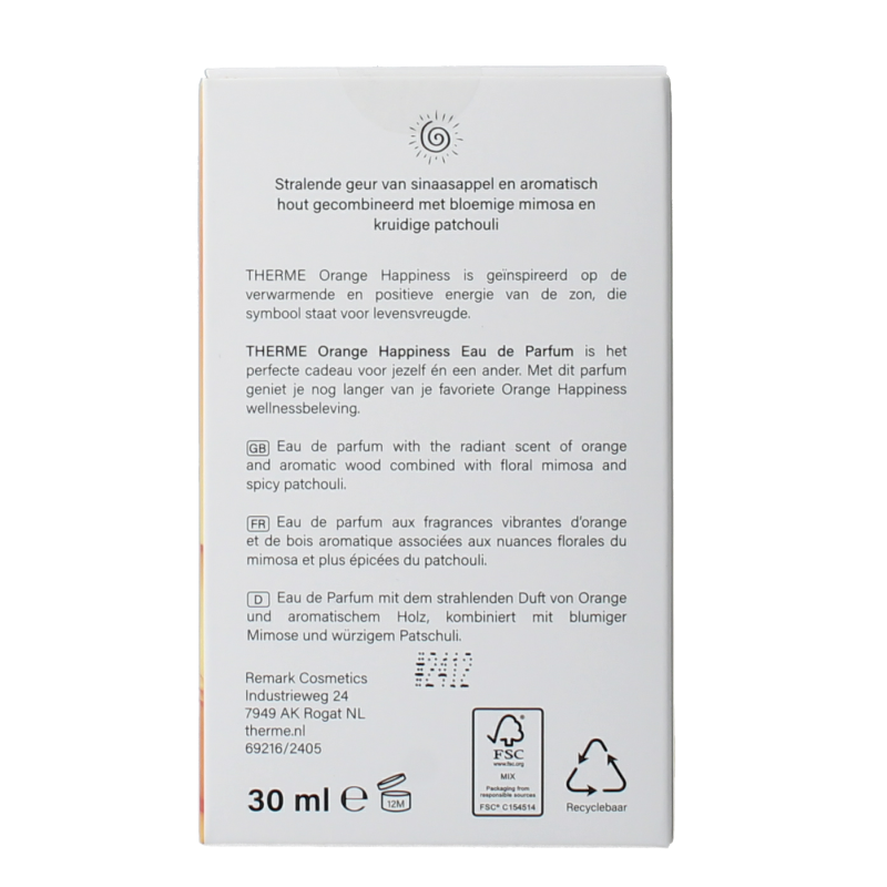Therme Orange happiness eau de parfum 30 Milliliter