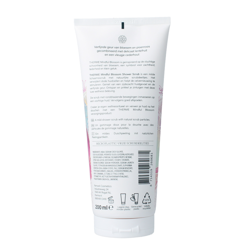 Therme Mindful blossom shower scrub 200 Milliliter