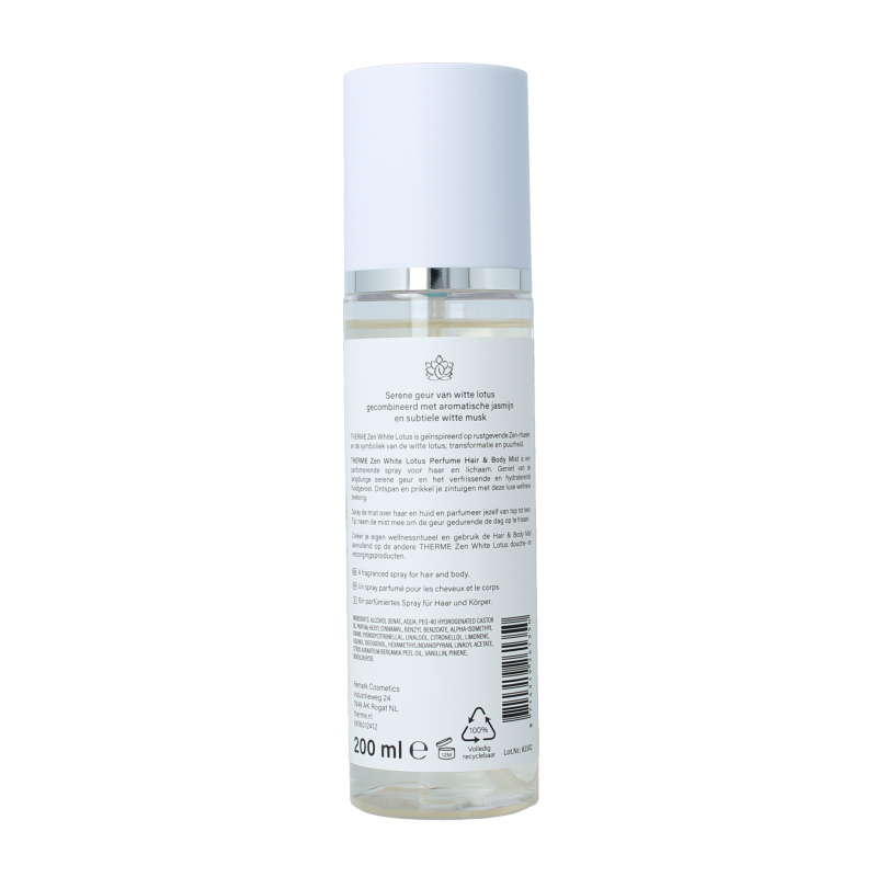 Therme Zen white lotus perfume hair & body mist 200 Milliliter