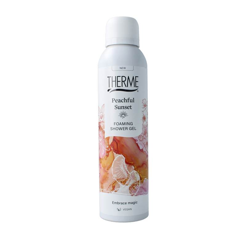 Therme Peachful sunset foaming shower gel 200 Milliliter