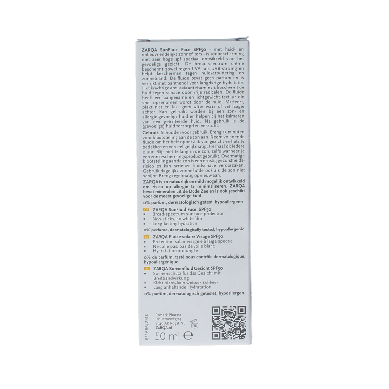 Zarqa Sunfluid SPF50 sensitive 50 Milliliter