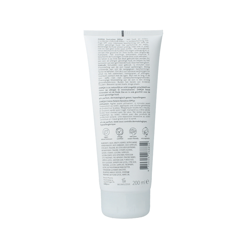 Zarqa Sunlotion SPF50 sensitive 200 Milliliter