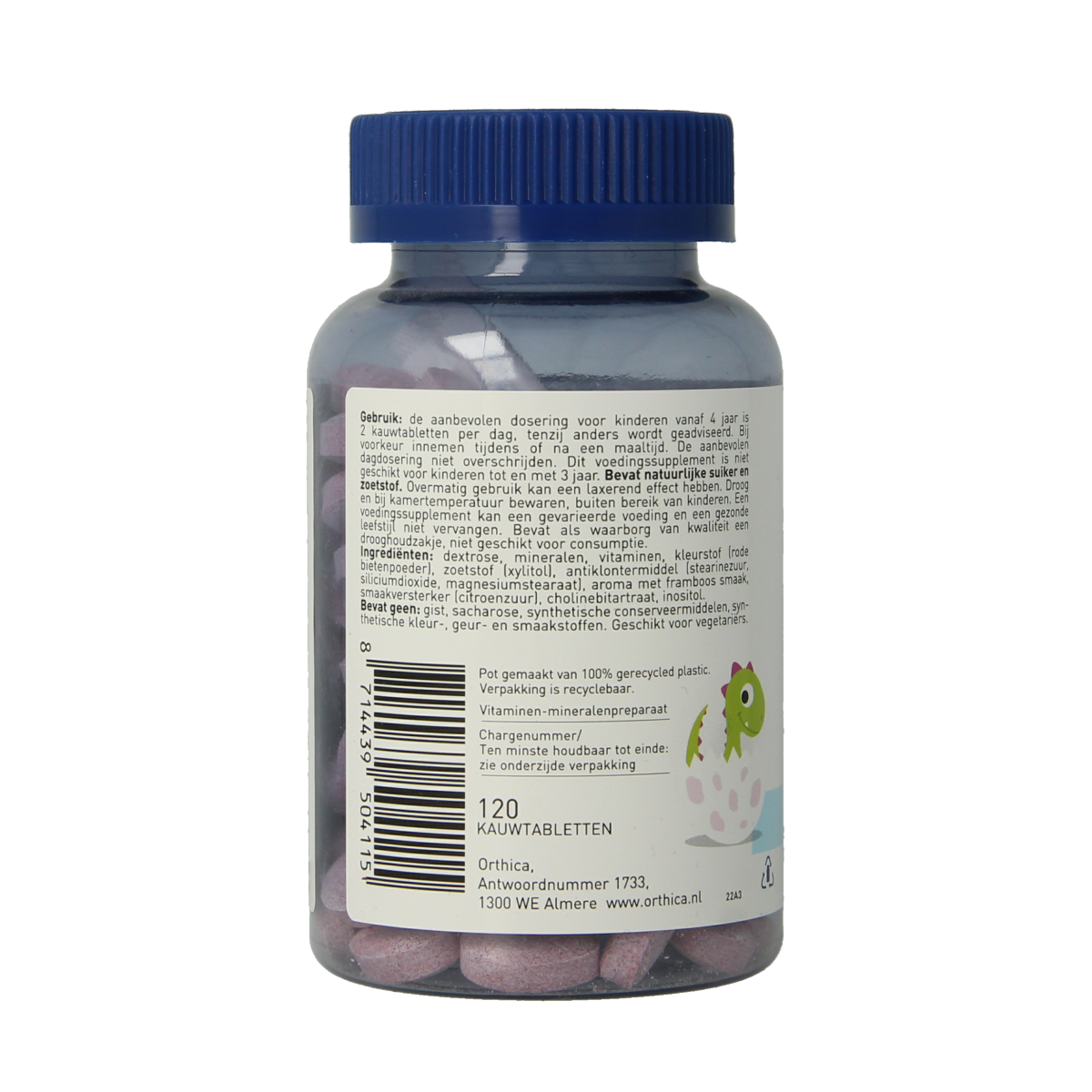 Orthica Dino multi 120.00 Kauwtabletten