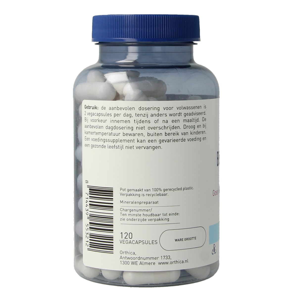 Orthica Magnesium bisglycinaat 120.00 Vegetarische capsules