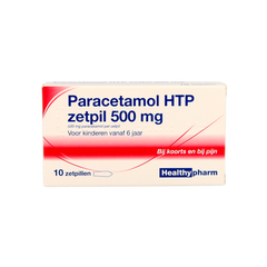 Healthypharm Paracetamol 500mg 10.00 Zetpillen