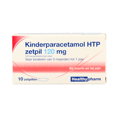 Healthypharm Paracetamol kind 120mg 10 Zetpillen