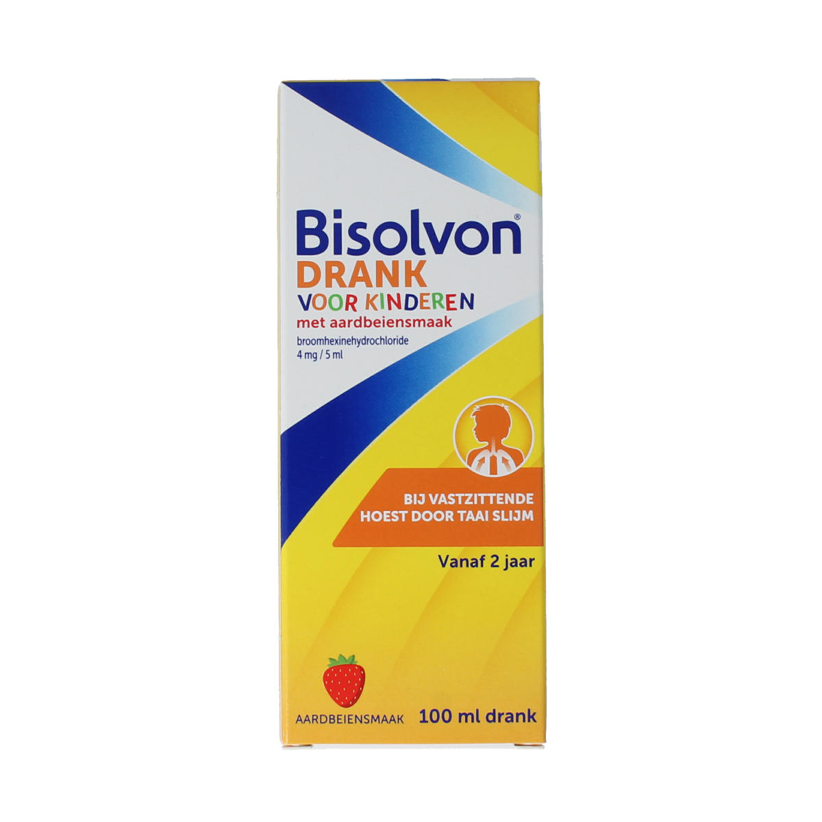 Bisolvon Drank kind aardbei 100.00 Milliliter
