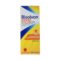 Bisolvon Drank kind aardbei 100.00 Milliliter