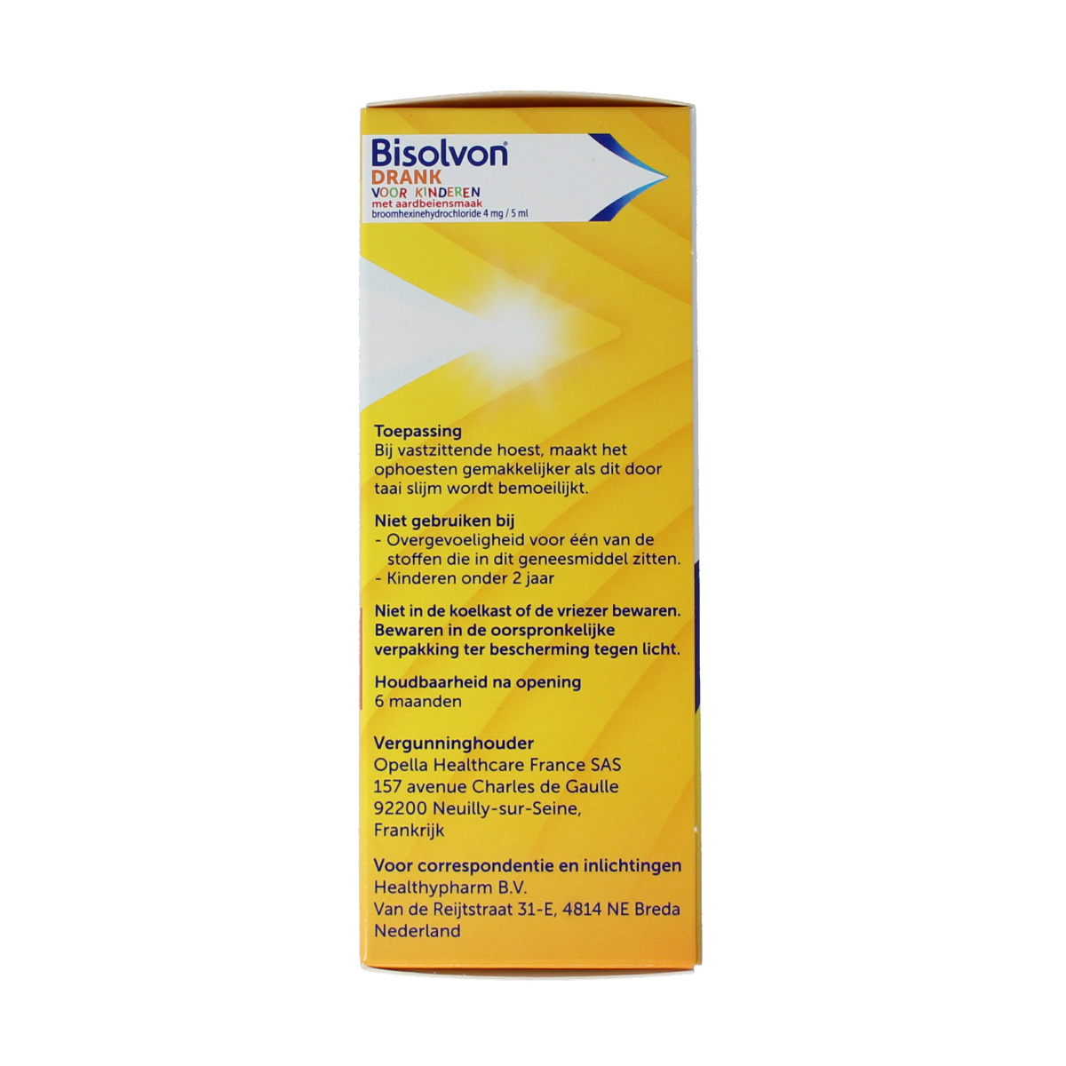 Bisolvon Drank kind aardbei 100.00 Milliliter