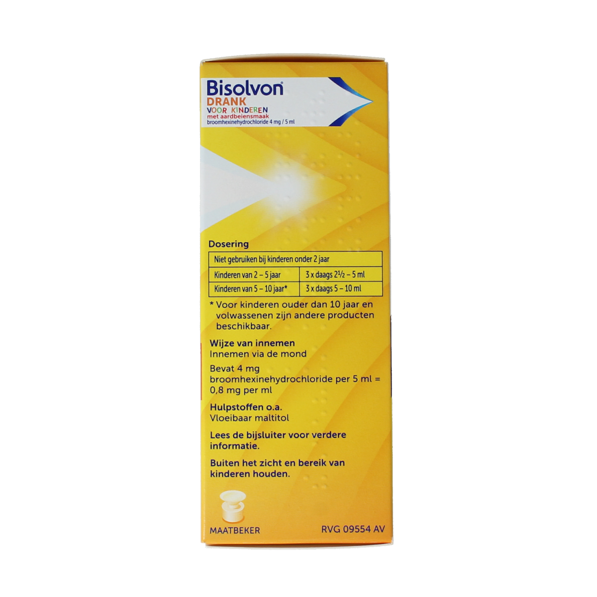 Bisolvon Drank kind aardbei 100.00 Milliliter