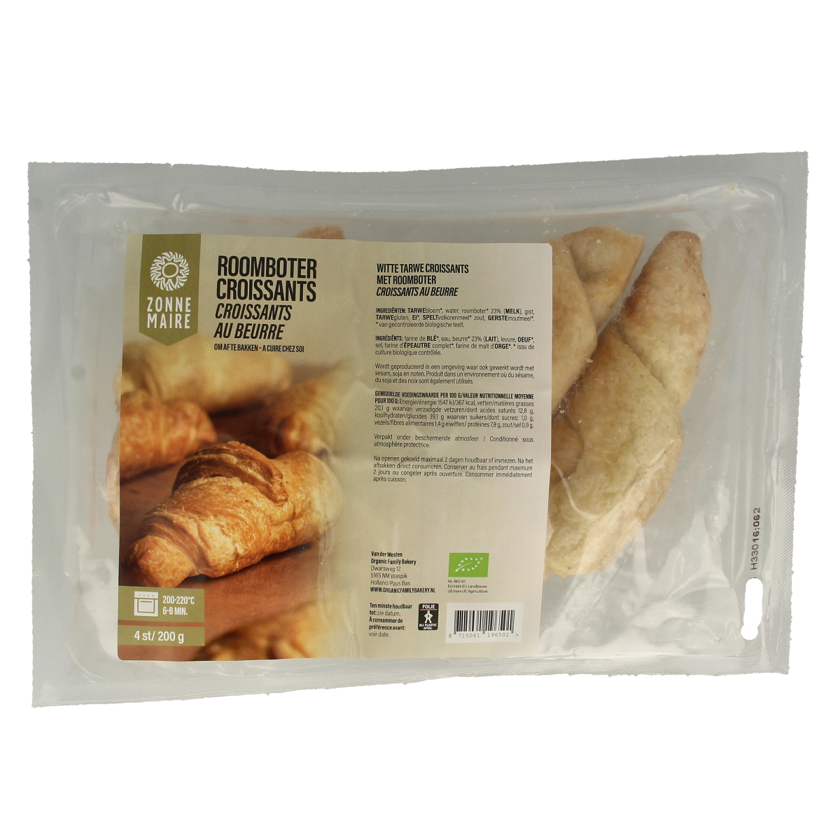 Zonnemaire Op=Op Croissant roomboter bio 4.00 Stuks