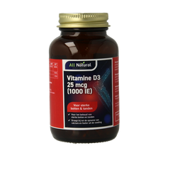 All Natural Vitamine D3 25mcg 120.00 Capsules