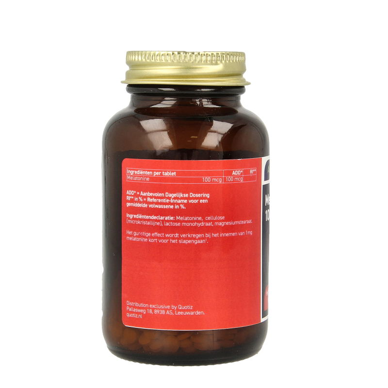All Natural Melatonine 100mcg 500 Tabletten