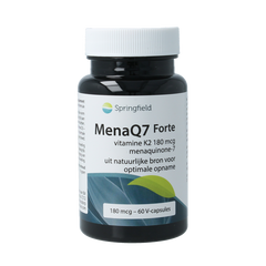 Springfield MenaQ7 Forte vitamine K2 180 mcg 60 Vegetarische capsules