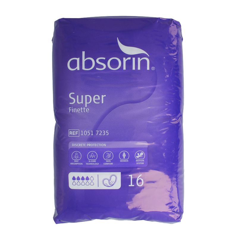 Absorin Comfort finette super 16 Stuks
