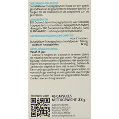 Arkocaps Duivelsklauw bio 45.00 Capsules