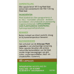 Arkocaps Mate 45.00 Capsules