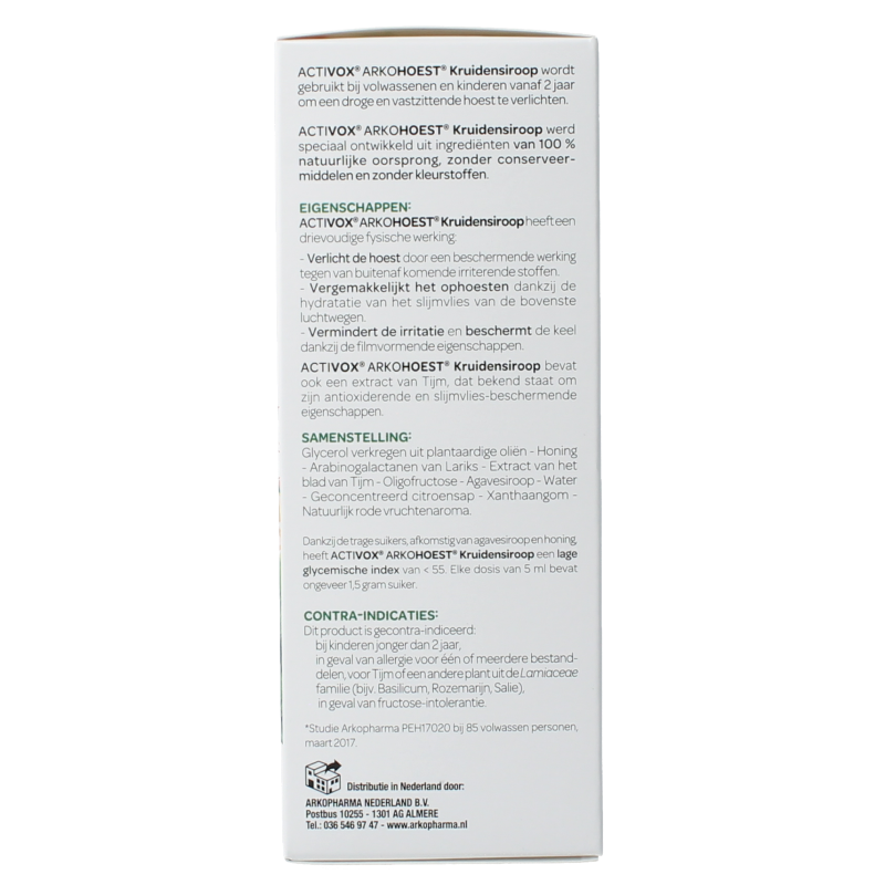 Arkohoest Kruidensiroop gezoet met honing 140 Milliliter