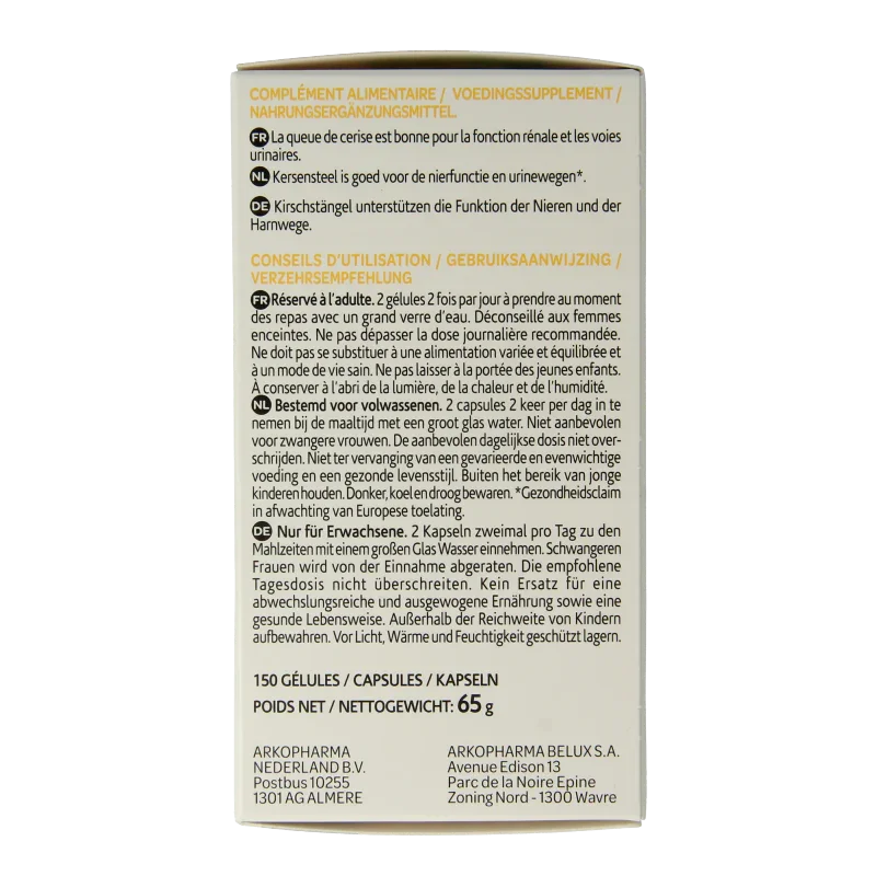 Arkocaps Kersensteel 150 Capsules