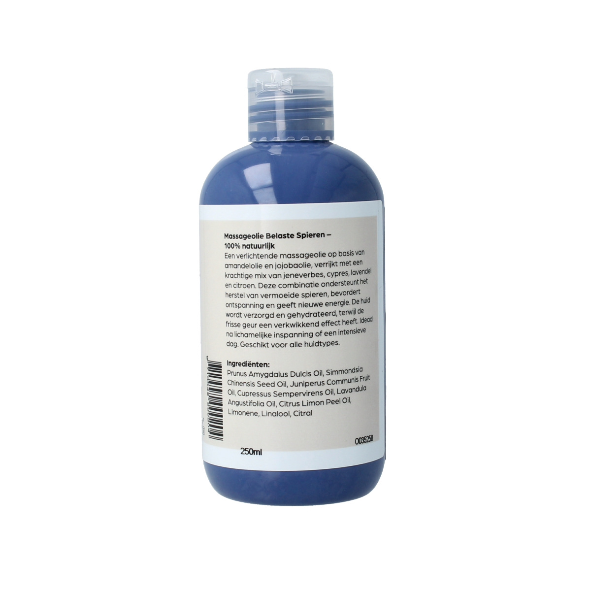 Volatile Massageolie belaste spieren 250.00 Milliliter