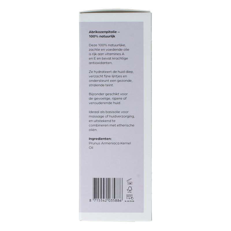 Volatile Abrikozenpit basisolie glazen fles 100 Milliliter