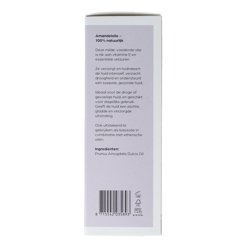 Volatile Amandel basisolie glazen fles 100 Milliliter