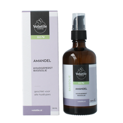 Volatile Amandel koudgeperst basisolie bio glazen fles 100 Milliliter