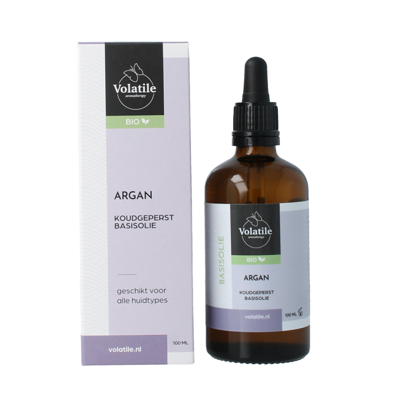 Volatile Argan koudgeperst basisolie bio glazen fles 100 Milliliter