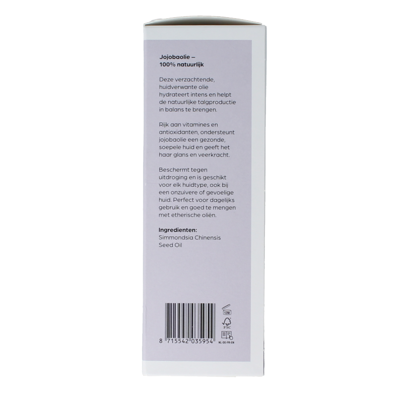 Volatile Jojoba basisolie glazen fles 100 Milliliter