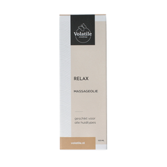 Volatile Massageolie relax glas met pomp 100 Milliliter
