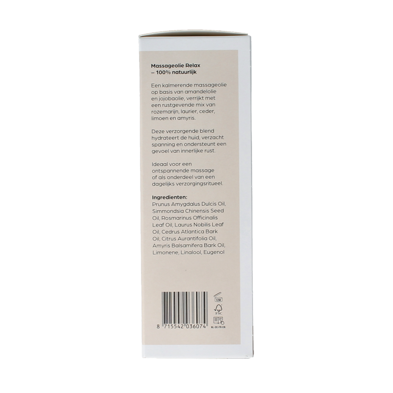 Volatile Massageolie relax glas met pomp 100 Milliliter