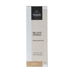 Volatile Massageolie belaste spieren glas met pomp 100 Milliliter