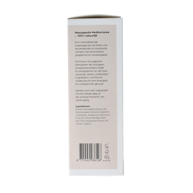 Volatile Massageolie mediterranee glas met pomp 100 Milliliter