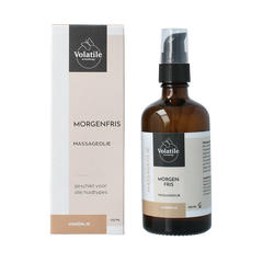 Volatile Massageolie morgenfris glas met pomp 100 Milliliter