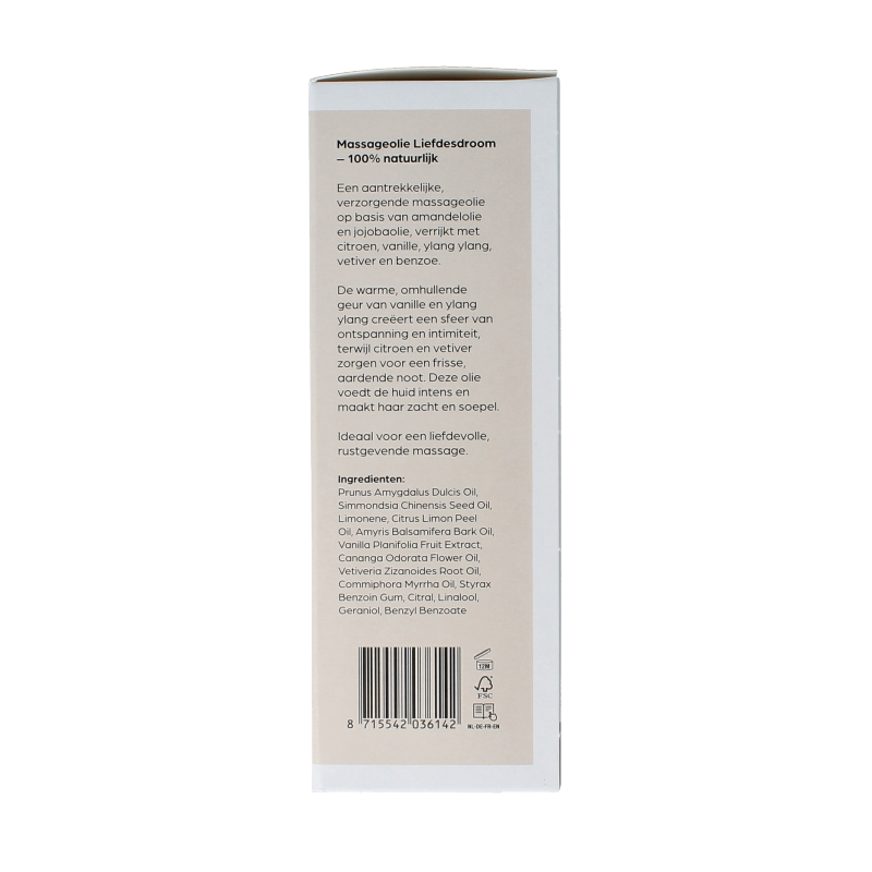 Volatile Massageolie liefdesdroom glas met pomp 100 Milliliter