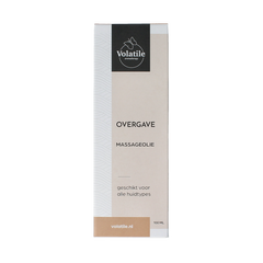 Volatile Massageolie overgave glas met pomp 100 Milliliter