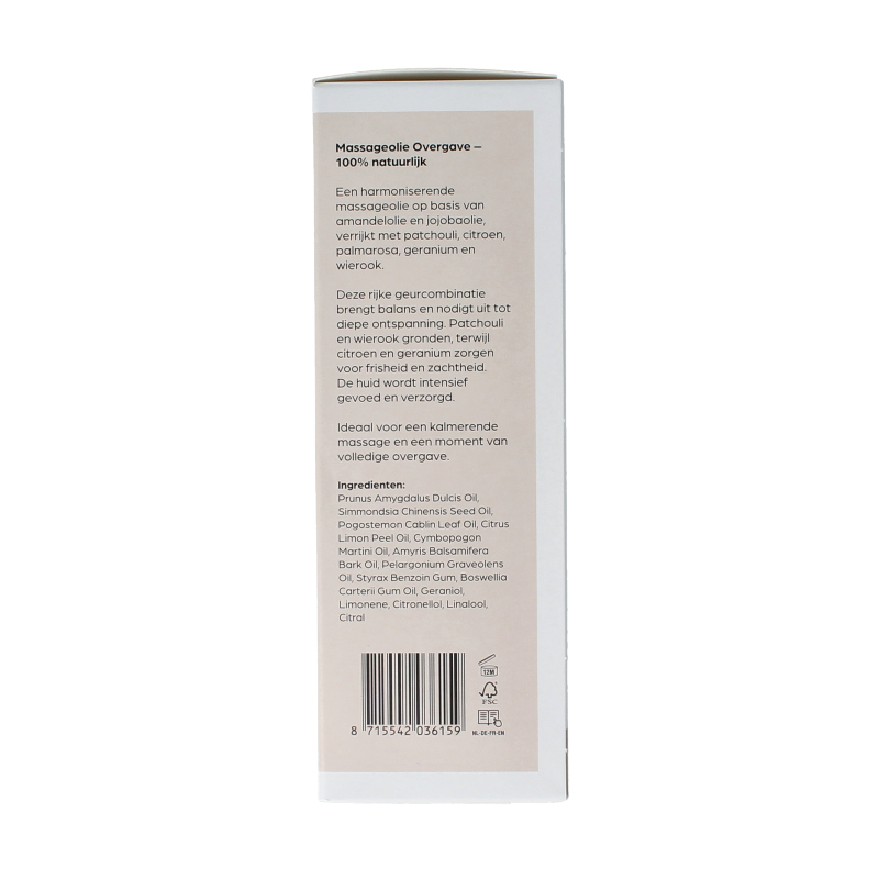 Volatile Massageolie overgave glas met pomp 100 Milliliter