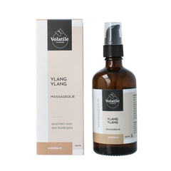 Volatile Massageolie ylang ylang glas met pomp 100 Milliliter