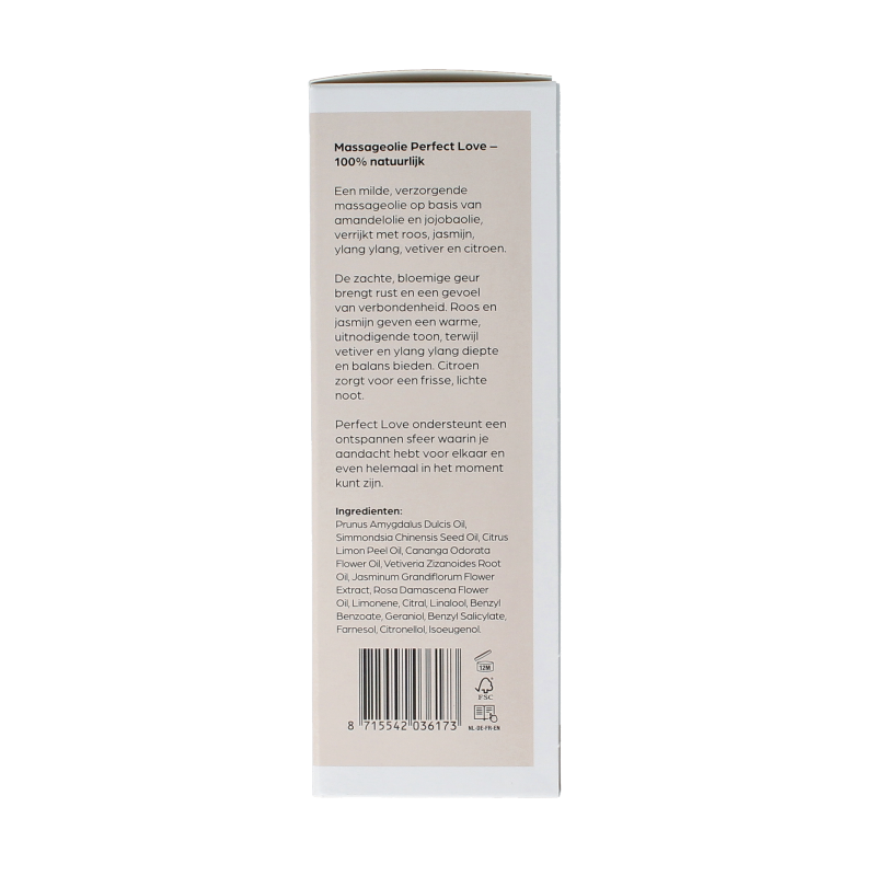 Volatile Massageolie perfect love glas met pomp 100 Milliliter