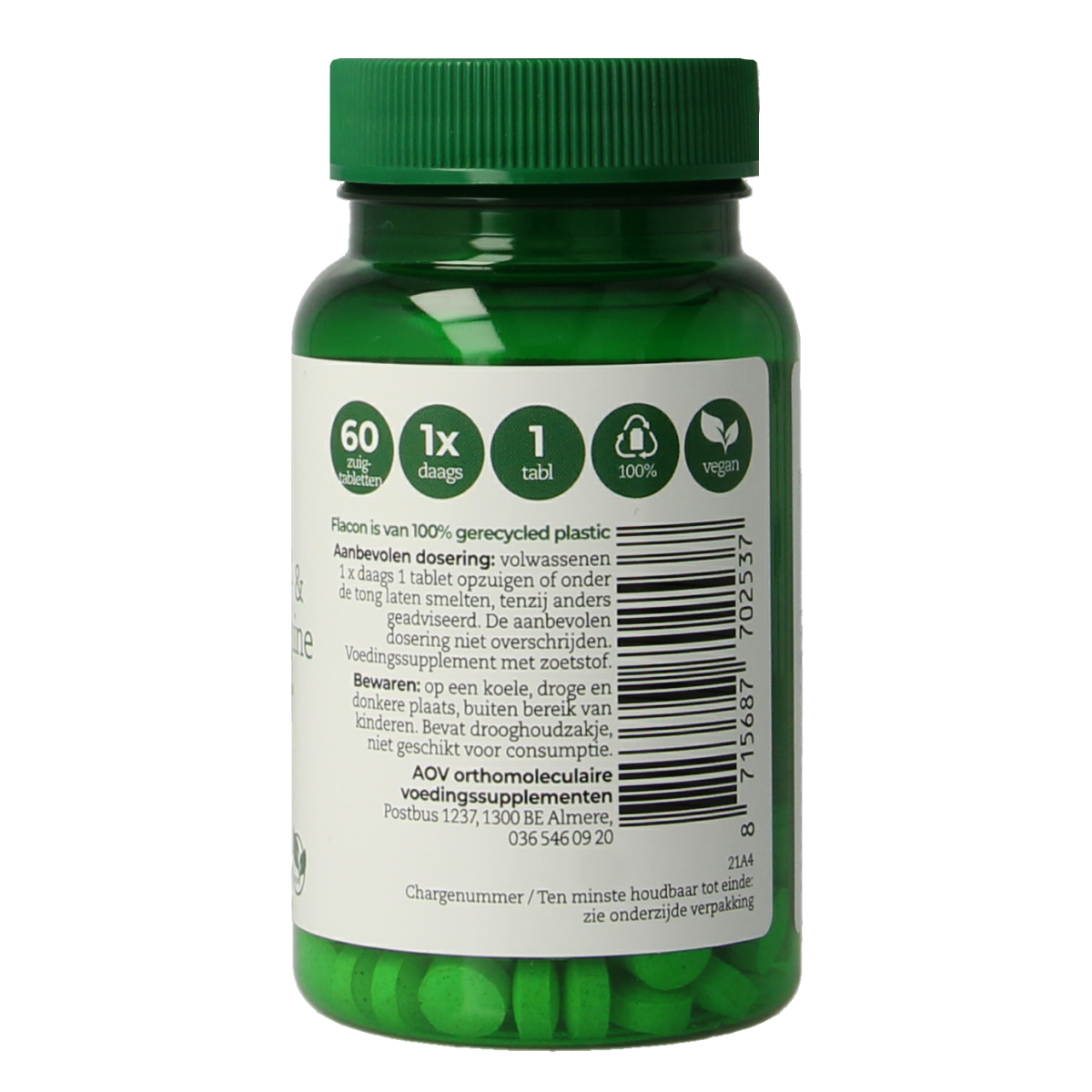 AOV 253 B12 Adenosyl & methylcobalamine 60.00 Zuigtabletten