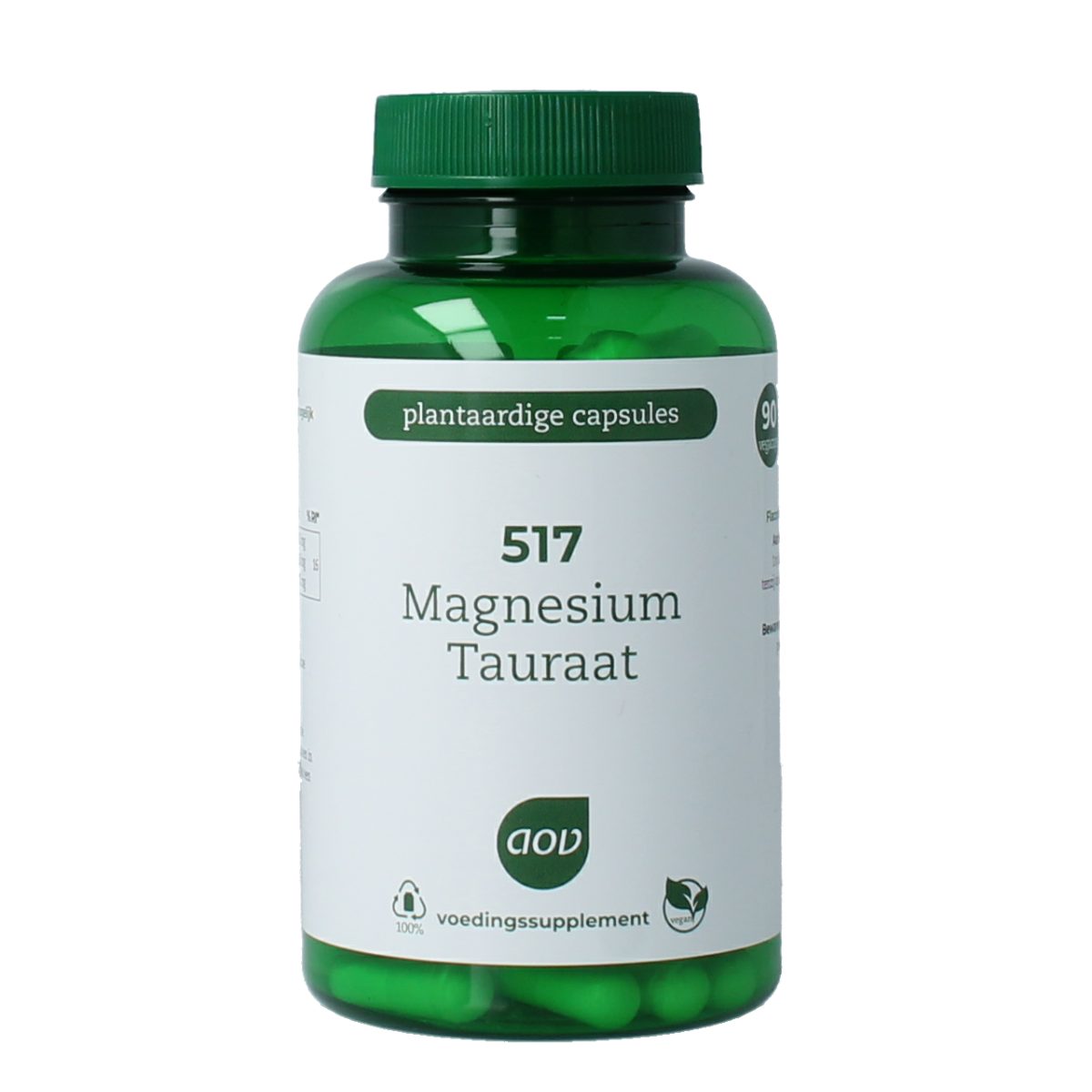 AOV 517 Magnesium tauraat 90.00 Vegetarische capsules